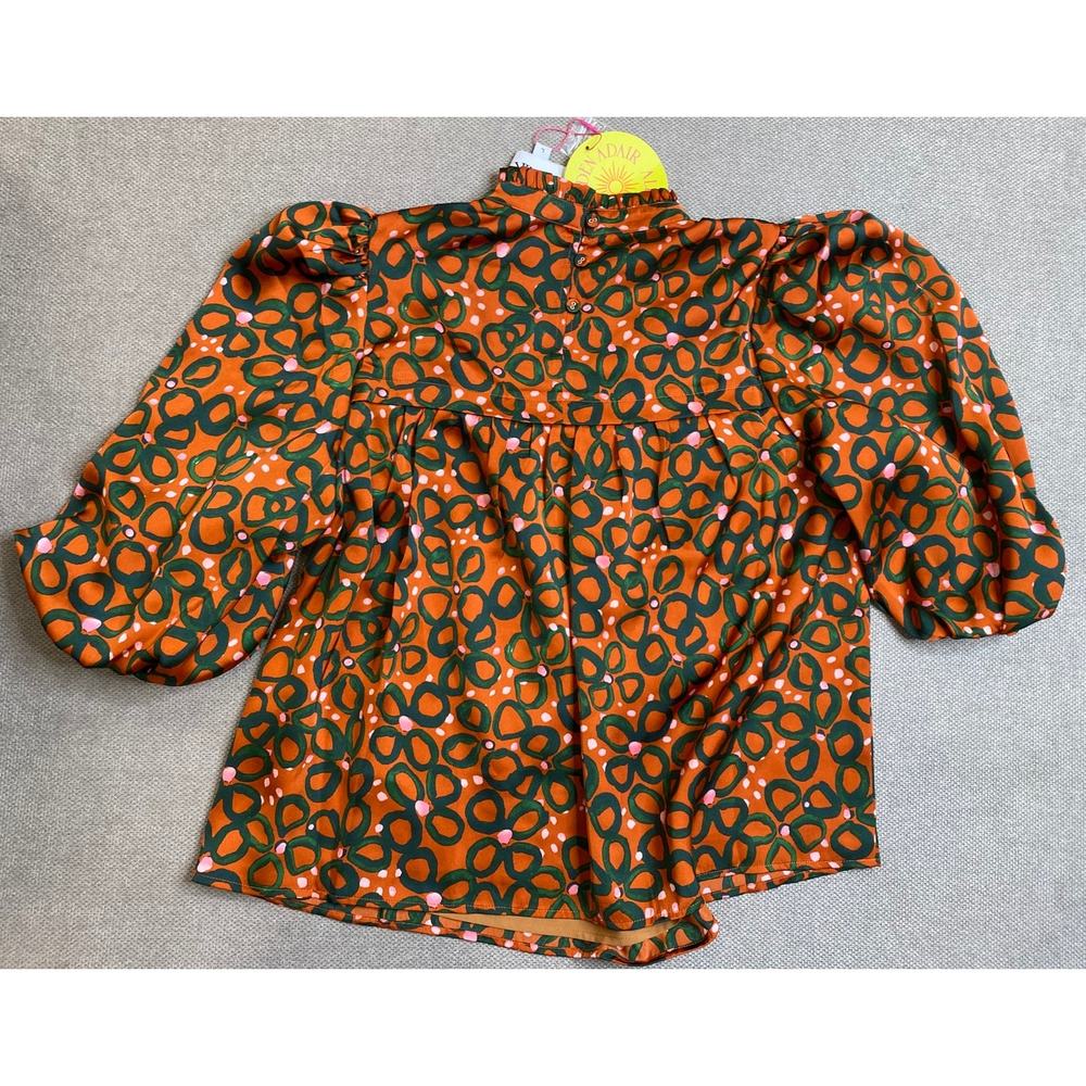 Alden Aldaire Short Sleeve Mel Top, Disco Flower, Brown/ green, Large, 198$ - Picture 6 of 11